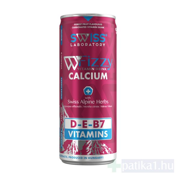 SWISS Laboratory Fizzy Kalcium+D3 tartalmú vitaminital 250 ml