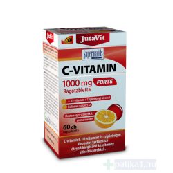   JutaVit C-vitamin 1000 mg Forte rágótabletta + D3-vitamin+ Csipkebogyó kivonat 60x