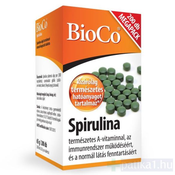BioCo Bio Spirulina tabletta megapack 200x