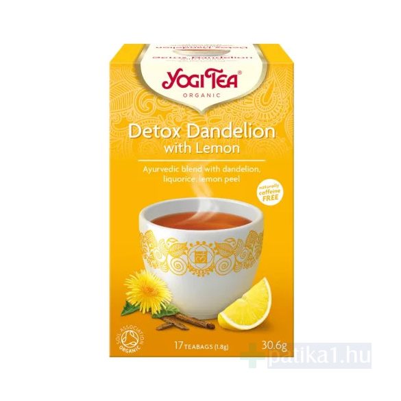 Yogi tea Tisztító (méregtelenítő) citrommal bio tea filteres 17x