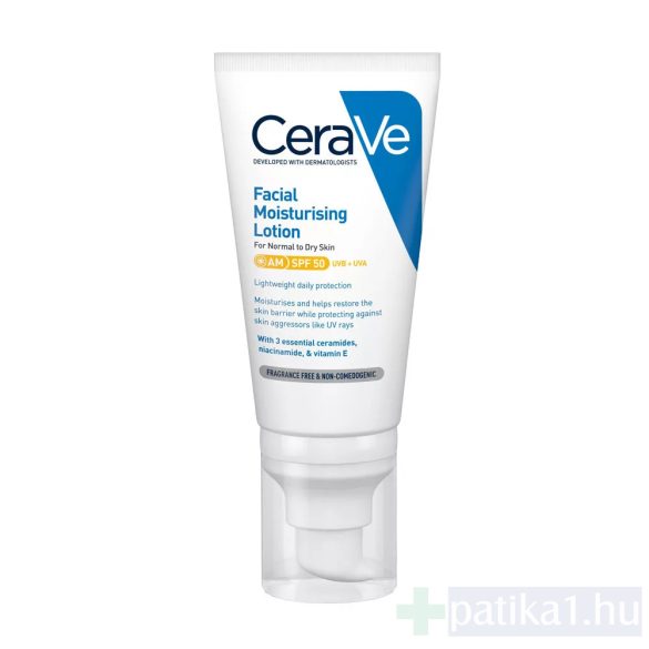 CeraVe Hidratáló arckrém nappali SPF50 52 ml