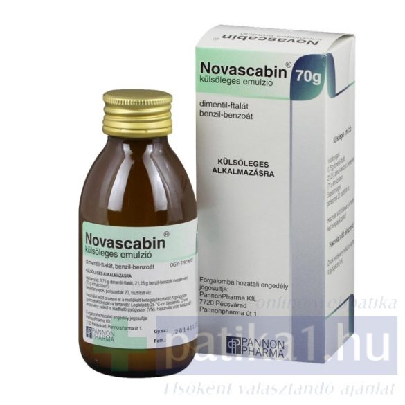 Novascabin külsőleges emulzió 70 g