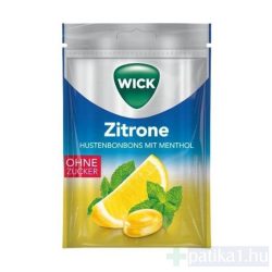 Wick torokcukor citrom mentol 72 g