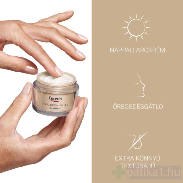 Eucerin Hyaluron Filler + Elasticity Bőrtömörséget regeneráló nappali krém FF15 50 ml