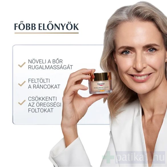 Eucerin Hyaluron Filler + Elasticity Bőrtömörséget regeneráló nappali krém FF15 50 ml