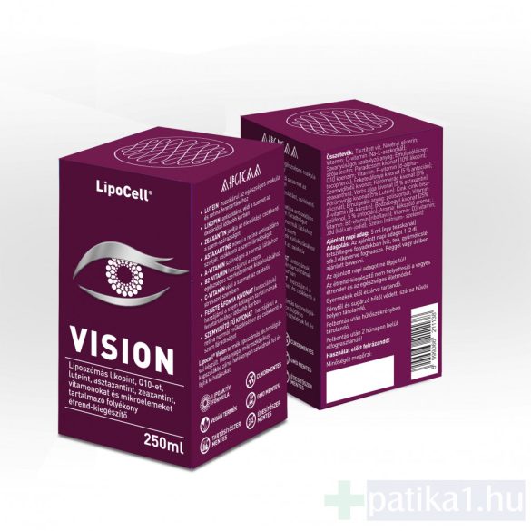 LipoCell VISION liposzómás étrendkiegészítő folyadék 250 ml