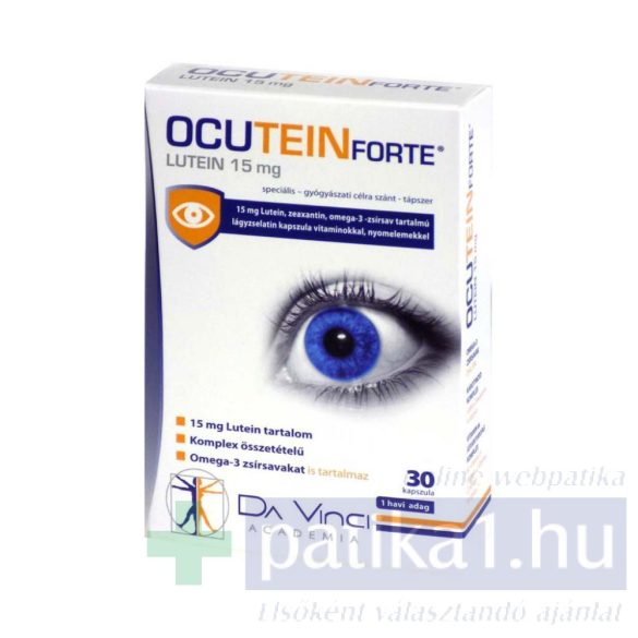 Ocutein lutein 15 mg forte étrendkiegészítő kapszula 30x