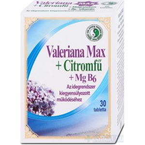 Dr. Chen Valeriana Max + Citromfű tabletta 30x