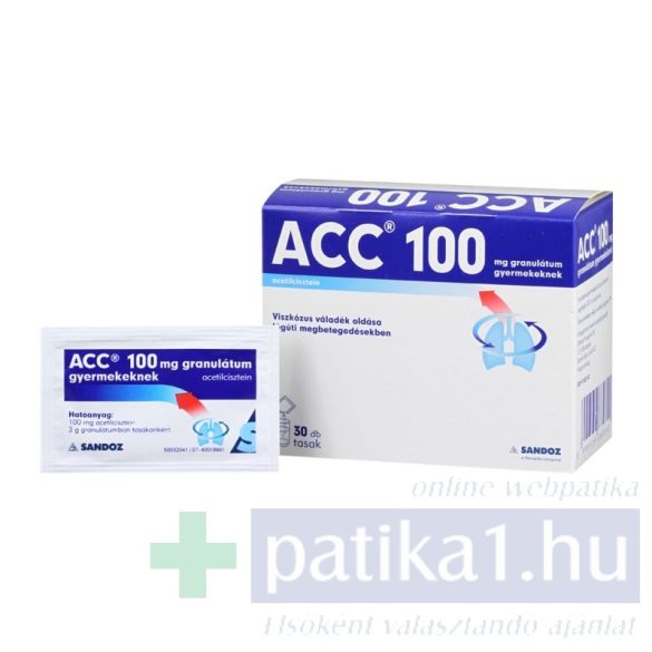 ACC 100 mg granulátum gyerekeknek 30x 3g