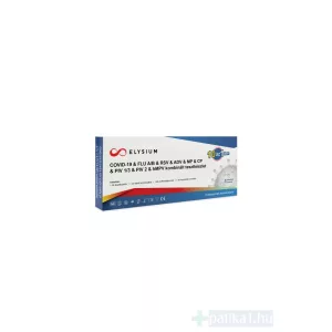 Elysium 10 az 1-ben COVID-19 & FLU A/B & RSV & ADV & MP & CP & PIV 1/3 & PIV 2 & hMPV kombinált gyorsteszt - 1 db tesztkészlet (orrlyuk)