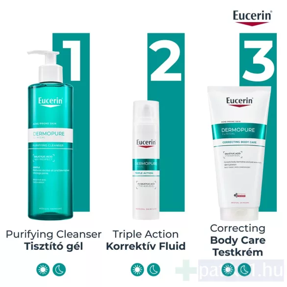 Eucerin DermoPure Clinical Correcting Body Care Testkrém 200 ml