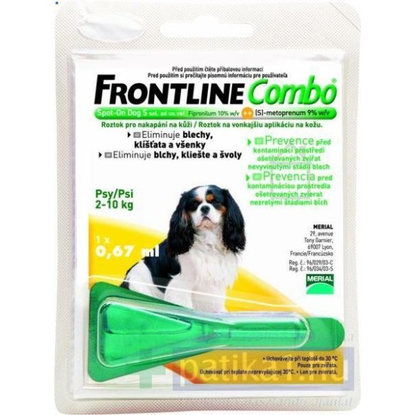 Frontline Combo kutya Spot on S 2-10 kg 1x 