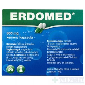 Erdomed 300 mg kemény kapszula 20x