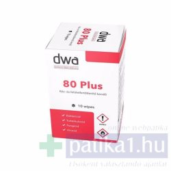   DWA 80 Plus fertőtlenítő kendő 10 db - egyenként csomagolt