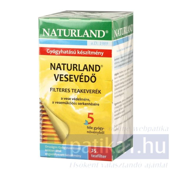 Naturland Vesevédő filteres teakeverék 25 db