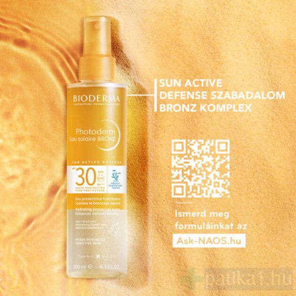 Bioderma Photoderm Eau Solaire Bronz SPF30 200 ml