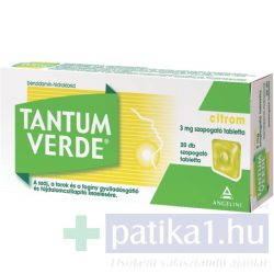 Tantum Verde citrom 3 mg szopogató tabletta 20 db