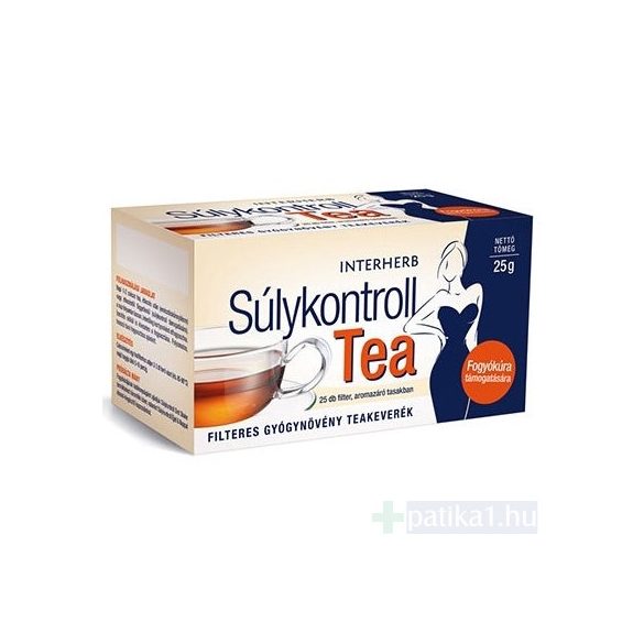 Interherb Súlykontroll tea filteres 25x 