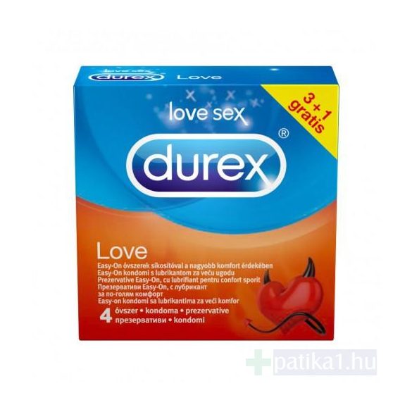 Durex óvszer Love - easy on 4db
