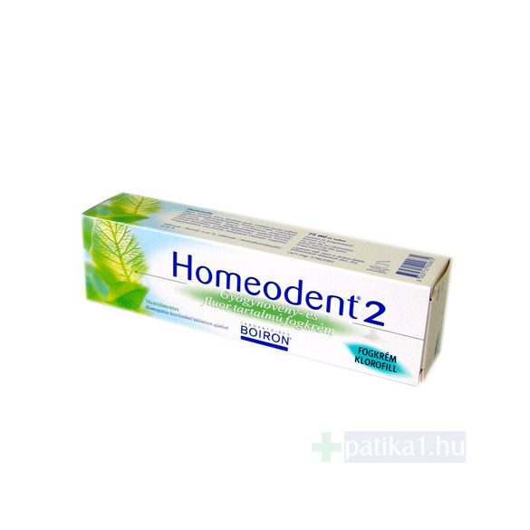 Homeodent 2 fogkrém homeopátiás klorofiles 75 ml