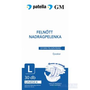 GM felnőtt nadrágpelenka L 3410 ml 30x