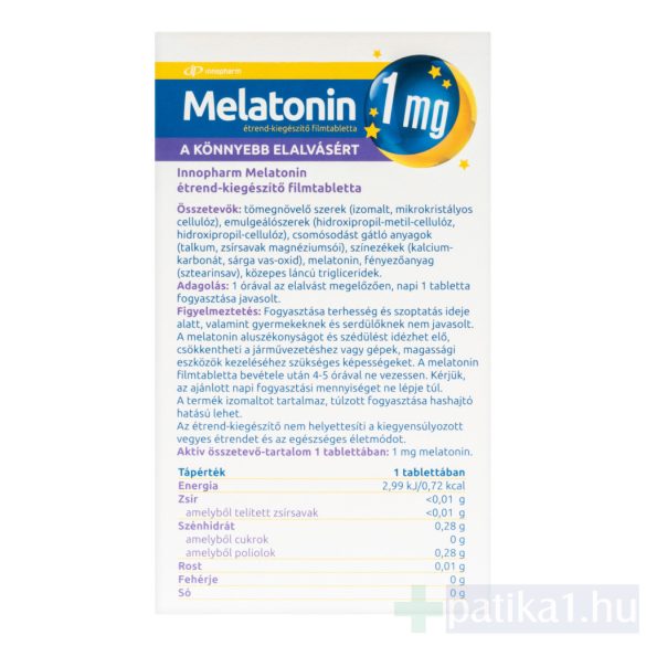 Innopharm Melatonin filmtabletta 30x