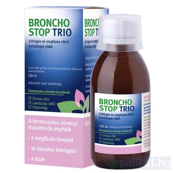 Bronchostop Trio köhögés/megfázás elleni belsőleges oldat 120 ml