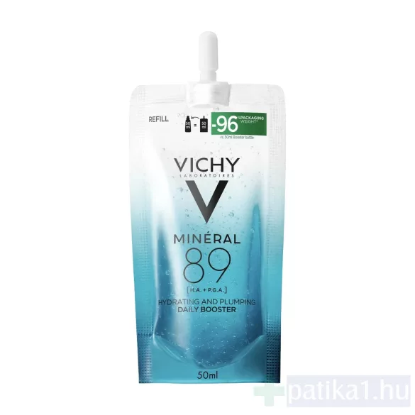 VICHY MINERAL89 Napi booster szérum Poliglutaminsavval 50 ml - UTÁNTÖLTŐ