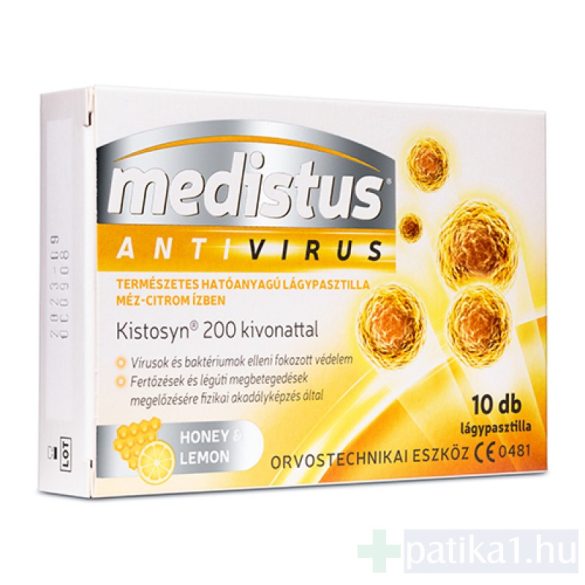 Vitaplus Medistus Antivirus méz-citrom 10x