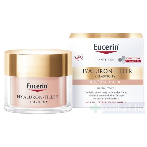 Hyaluron-Filler+Elasticity Bőrtömörséget Regeneráló Nappali Arckrém Rose SPF30 (50 ml)