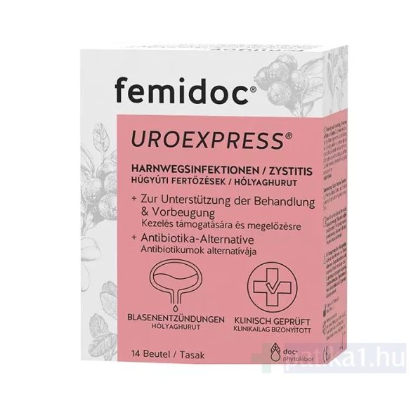 UroExpress Femidoc D-mannóz por húgyúti panaszokra 14x