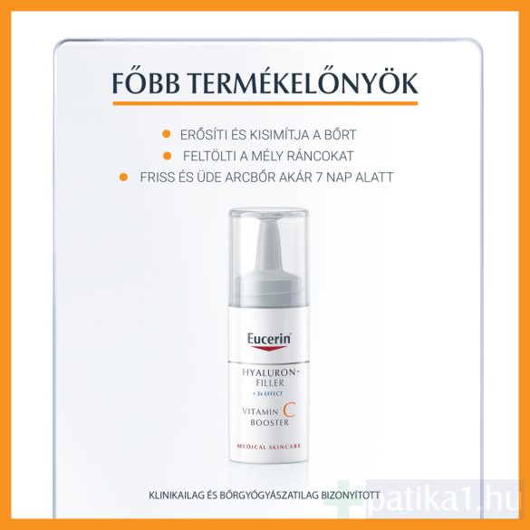 Eucerin Hyaluron Filler C-vitamin ránctalanító arcápoló koncentrátum 8 ml Booster