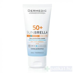 Dermedic Sunbrella fényvédő arckrém SPF50+ száraz/normál bőrre 50 ml