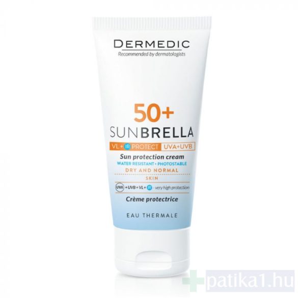 Dermedic Sunbrella fényvédő arckrém SPF50+ száraz/normál bőrre 50 ml