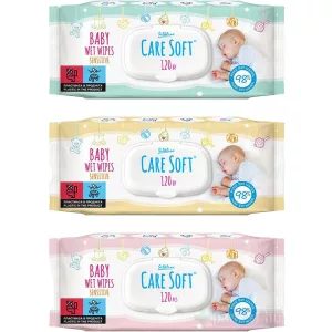 Silkline Care Soft Baba nedves törlőkendő 120x