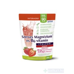   Interherb XXL Szerves Magnézium + B6 italpor eper 270 g 90 adag