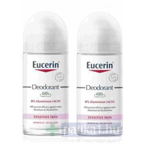 Eucerin Alumínium-mentes DUOPACK golyós dezodor érzékeny bőrre 2x50 ml