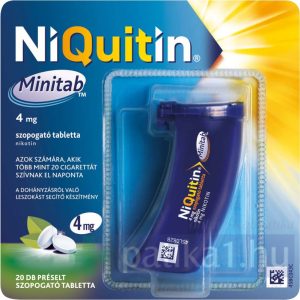 Niquitin Minitab 4 mg préselt szopogató tabletta 20x