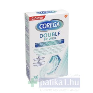 Corega műfogsortisztító tabletta Double Power 36 db