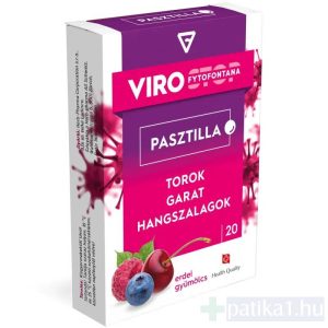 Virostop Fytofontana Pasztilla erdei gyümölcs ízű 20x