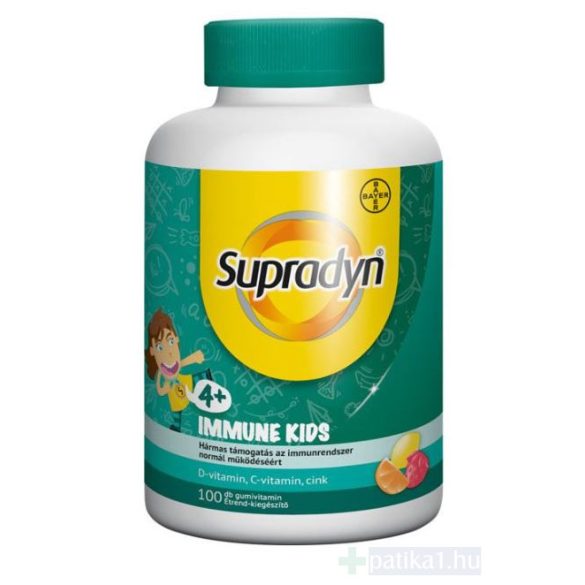 Supradyn Immune Kids C-vit D-vit cink gumivitamin 100x