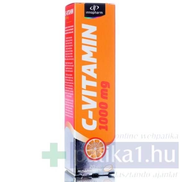 Vitaplus C-vitamin 1000 mg pezsgőtabletta vérnarancs 20 db