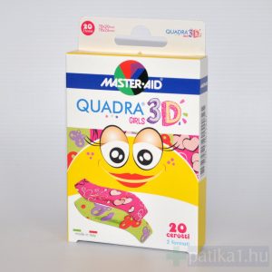 Master Aid Quadra 3D sebtapasz girls 20x