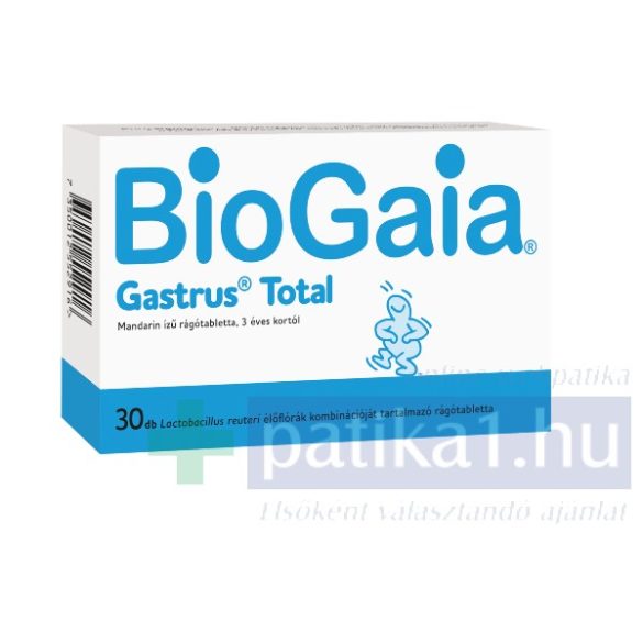BioGaia Gastrus Total rágótabletta 30 db 