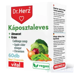 Dr. Herz Káposztaleves almaecet króm kapszula 60x