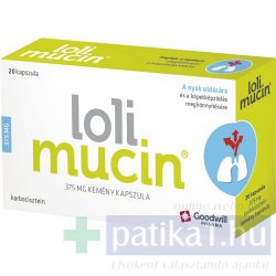   Lolimucin 375 mg kemény kapszula 20 db - közeli lejárat 2022.01.31.