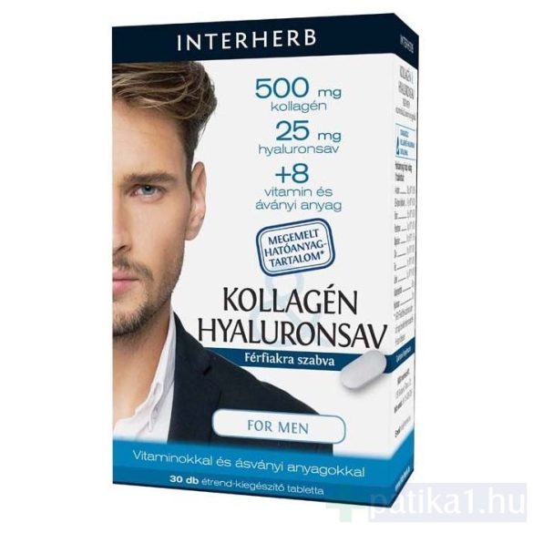 Interherb Kollagén + Hyaluronsav férfiaknak for men tabletta 30x