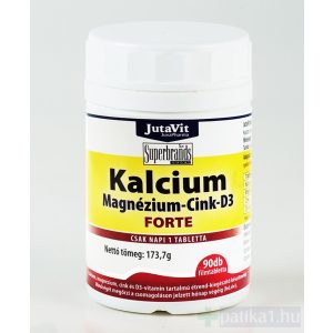 Jutavit Kalcium + Magnézium + Cink + D3 forte filmtabletta 90x 