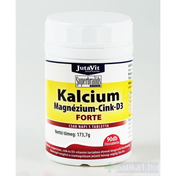 Jutavit Kalcium + Magnézium + Cink + D3 forte filmtabletta 90x 