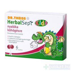 Dr. Theiss Herbalsept Kids nyalóka köhögésre 6 db